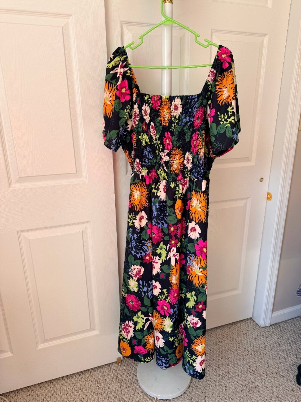 BloomChic Floral Smocked Off Shoulder Maxi Dress 22-24